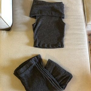 Soft and cozy turtleneck pant suit